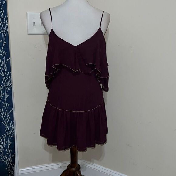 Anthropologie | Anthro La Maison Talulah Ruffle Off-the-Shoulder Dress sz XS - Picture 1 of 7